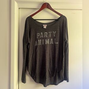 Vintage Junk Food Clothing Party Animal long sleeved top